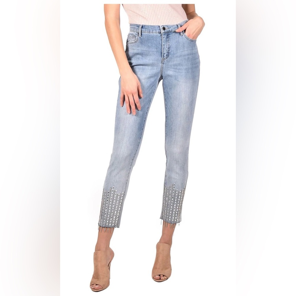 Frank Lyman Skinny Crystal Jeans